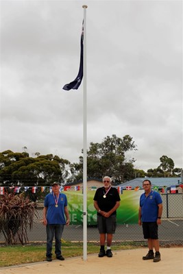 Australia Day 2022 - Raising the flag
