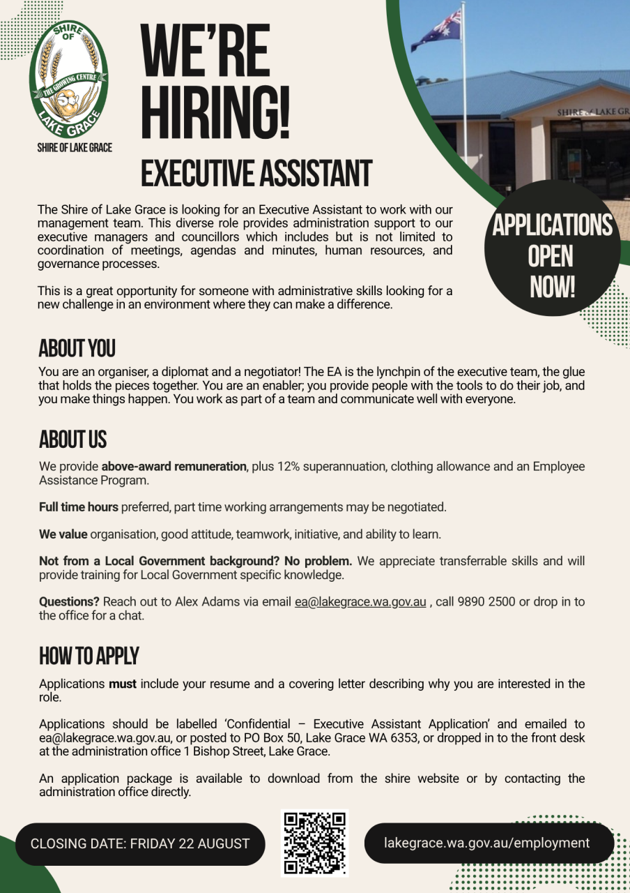 Executive Assistant Advert