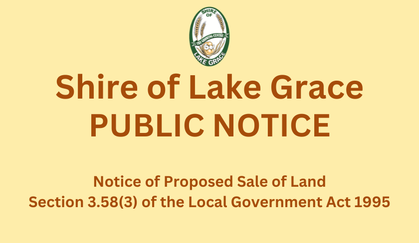 PROPOSAL TO DISPOSE OF SHIRE PROPERTY